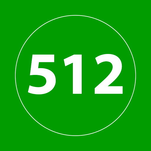 A green square with '512' written in white.